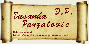 Dušanka Panzalović vizit kartica